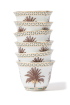Date Tree Arabic Coffee Cups, Set of 6
